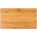A rectangular wooden American Metalcraft bamboo platter.
