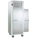 A white Traulsen hot food holding cabinet with a silver handle on the door.