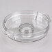 A clear plastic bowl cover on a white background.