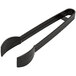 A 3 pack of black plastic tongs.