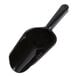 A black plastic Fineline ice scoop with a handle.