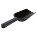A black plastic Fineline ice scoop with a handle.