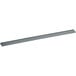 A long metal bar with a gray finish on a white background.