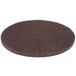 A brown circular Scrubble stripping floor pad with a hole in the middle.