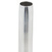 A stainless steel cylindrical object with a white background.