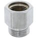 A T&S 3/8" NPT female to 3/4-14 UNS male adapter nut.