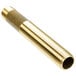 A brass T&S nipple with 3/8" NPT ends.