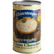 A 51 oz. can of Chincoteague New England Clam Chowder with a blue label.