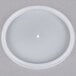 A Dart translucent plastic lid with a small white circle vent.