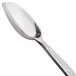 An American Metalcraft hammered stainless steel spoon with a textured silver handle.