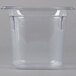 A Vollrath clear plastic food pan.