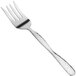 An American Metalcraft 11" stainless steel cold meat fork with a hammered silver handle.