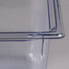 A close-up of a Vollrath clear plastic food pan.