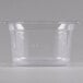 A clear plastic Vollrath 1/6 size food pan.