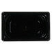 A black rectangular Vollrath 8046420 Super Pan plastic container.