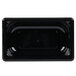 A black rectangular Vollrath Super Pan with a white background.