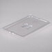 A Vollrath clear plastic lid with two slots.