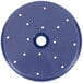 A blue circular T&S spray face with white dots.