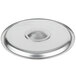 A Vollrath stainless steel round bain marie cover.