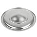 A Vollrath stainless steel cover with a circular hole.