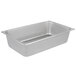 A Vollrath stainless steel deli pan with a lid.