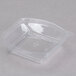 A clear plastic Fineline container lid.