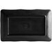 A black rectangular Elite Global Solutions Zen tray with a logo on it.