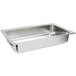 An American Metalcraft stainless steel water pan for a rectangular chafer.