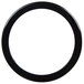 A black circle trim ring with a white background.