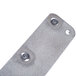 A metal plate with two holes and screws for a Robot Coupe 89630 wall rack.
