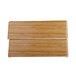 A rectangular faux bamboo melamine riser with a wood finish.