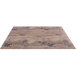 An Elite Global Solutions rectangular faux driftwood melamine serving board with a wood surface and knots.