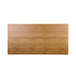 A rectangular faux bamboo melamine serving board on a wood surface.