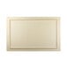 A white rectangular faux bamboo melamine serving board with a white border.
