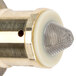 A T&S brass and gold plated metal metering cartridge with a mesh filter.