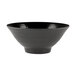 A close-up of a black Elite Global Solutions bowl with a textured surface and black rim.