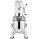 A white Eurodib commercial planetary floor mixer with metal stand.