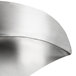 A close up of a stainless steel Visvardis catch pan.
