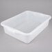 A white Vollrath Traex food storage drain box with a white lid.