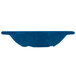 A Texas Blue melamine bowl with a white background.