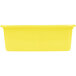 A yellow rectangular Vollrath Color-Mate drain box.