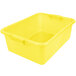 A yellow plastic Vollrath Traex container with handles.