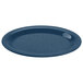 A Texas blue oval melamine platter with a speckled surface.