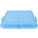 A blue plastic lid for a Vollrath Traex food storage box.