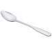 A Oneida Cityscape stainless steel teaspoon with a silver handle.