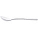 A Oneida Cityscape stainless steel spoon with a silver handle on a white background.