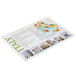 A white counter with a map of Italy and pictures of Italy on Hoffmaster Italia paper placemats.