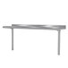 A stainless steel shelf from Advance Tabco with a top shelf on a table.