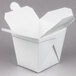 A white Fold-Pak Chinese take-out container with an open lid.