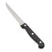 An American Metalcraft stainless steel steak knife with a black handle.